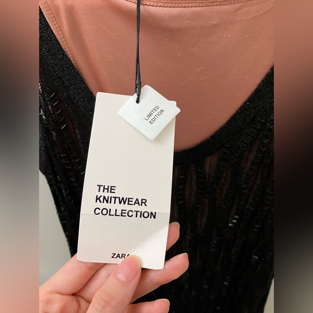 Zara limited edition beaded maxi dress NWT - Picture 6 of 8